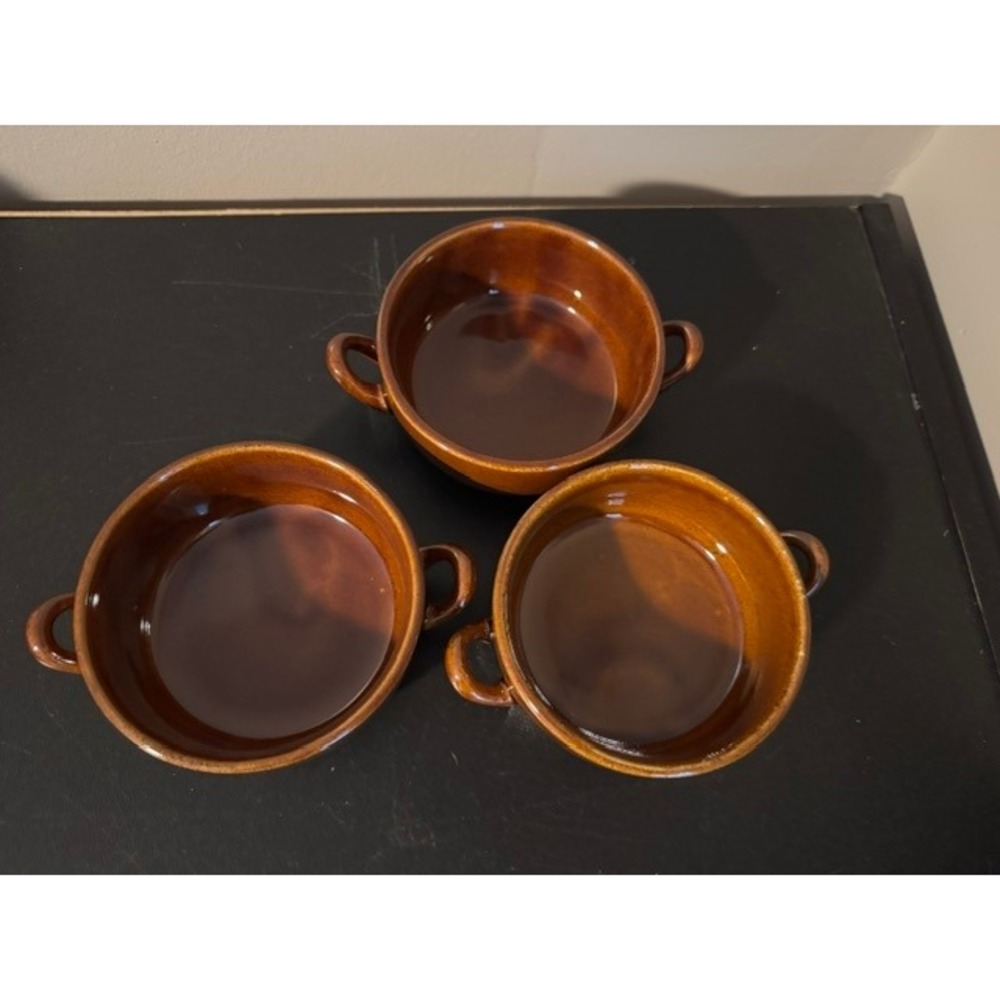 Boston Warehouse Crock Brown Glaze Vintage 1993. Excellent Condition. Set Of 3. - Picture 8 of 9